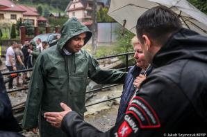 [VIDEO] Andrzej Duda odwiedził tereny dotknięte ulewami