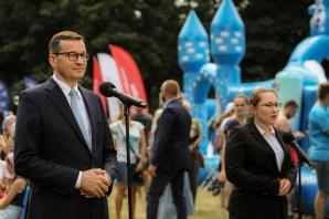 [VIDEO] Premier na pikniku rodzinnym w Kaliszu: Dzieci są przyszłością narodu