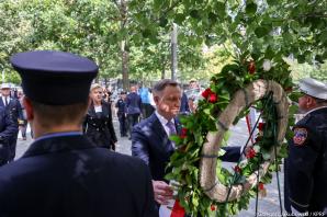 [VIDEO] Para Prezydencka upamiętniła ofiary ataków terrorystycznych 11 września w USA