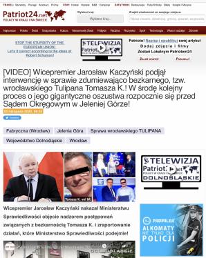 [VIDEO] RUTKOWSKI: Wrocławski „Tulipan” Tomasz K. ma iść do więzienia. Tak zdecydował, po dostarczeniu argumentów, Sąd Rejonowy w Środzie Śląskiej!