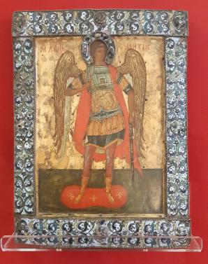 Zabytkowa ikona Archanioła Michała wróciła do Muzeum Warmii i Mazur w Olsztynie. Skradzioną ikonę znaleziono na dostępnej on-line ekspozycji w Muzeum Ikon w Recklinghausen
