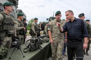 [VIDEO] Wizyta Prezydentów Polski i Litwy na przesmyku suwalskim