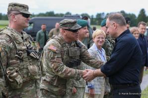 [VIDEO] Wizyta Prezydentów Polski i Litwy na przesmyku suwalskim