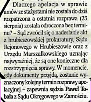 [VIDEO] Czy Zbigniew Ziobro zdymisjonuje Prezesa Sądu Okręgowego w Zamościu Mirosława Baranowskiego za poświadczenie nieprawdy w tym sądzie i bałagan proceduralny, którego skutkiem jest bezkarność wójta-przestępcy z gminy Trzeszczany Stanisław Cz.?!