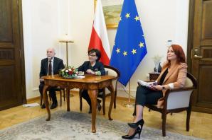 Wideorozmowa Marszałek Sejmu z Przewodniczącym Rady Najwyższej Ukrainy