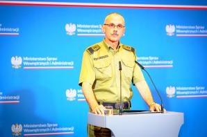 Bezpieczeństwo polskiej granicy – briefing wiceministra Macieja Wąsika