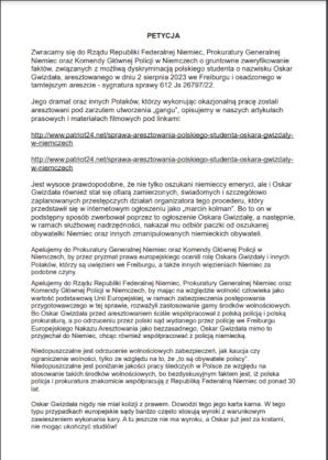 [VIDEO] Dlaczego Sąd Rejonowy w niemieckim Freiburgu i szefowie aresztu nie odpowiadają na dziennikarskie pytania w sprawie dot. uwięzionego studenta? Demonstracja dziś o godz. 11:00 przed Ambasadą Niemiec Warszawie!