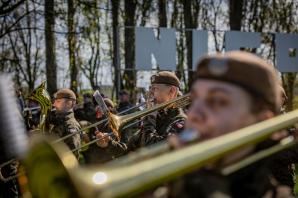 Orkiestra Reprezentacyjna WOT na Westerplatte.