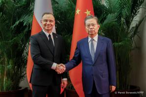 [VIDEO] Rozmowy polityczne Prezydenta RP w Pekinie