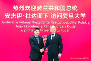 [VIDEO] Prezydent na Uniwersytecie Fudan: Kluczem do sukcesu naszych pokoleń jest pokój