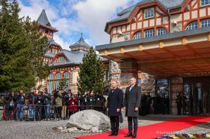 [VIDEO] Štrbské Pleso. Prezydent RP w Republice Słowackiej o współpracy państw oraz sprawach bezpieczeństwa 