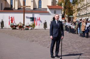 [VIDEO] Prezydent RP uczcił pamięć Ofiar Zbrodni Katyńskiej