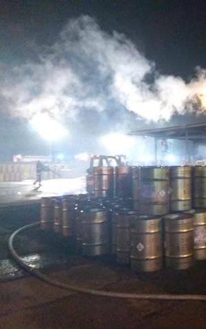 Chorzów: Działania policjantów podczas pożaru fosforu