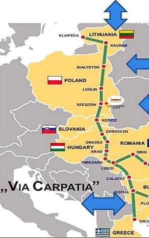 Priorytetową inwestycją dla polskiego rządu jest budowa Via Carpatia, czyli międzynarodowego szlaku od Litwy, przez Białystok, Lublin, Rzeszów, słowackie Koszyce, węgierski Debreczyn do Rumunii, Bułgarii i Grecji.