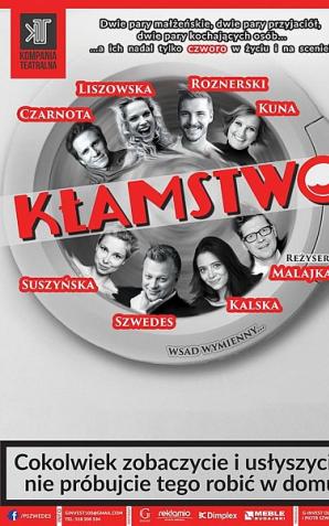 Spektakl pt. „Kłamstwo” w gwiazdorskiej obsadzie już 22 marca 2019r. w Jaworze