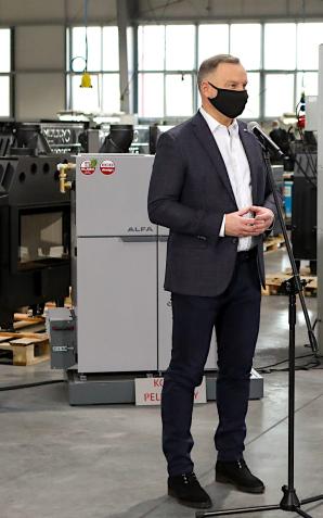 [VIDEO] Prezydent odwiedził firmę DEFRO