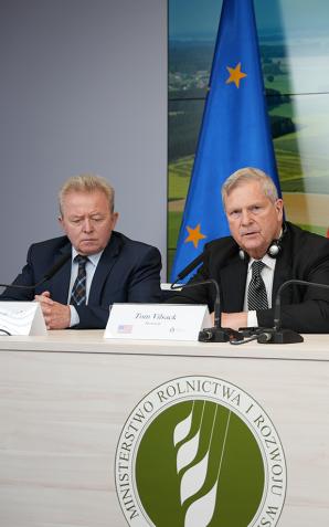 Czterostronne rozmowy na temat pomocy Ukrainie. Spotkanie ministrów rolnictwa Polski, Ukrainy, USA