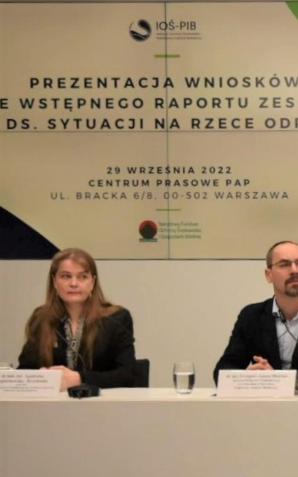 Podsumowanie prac Zespołu do spraw sytuacji powstałej na rzece Odrze