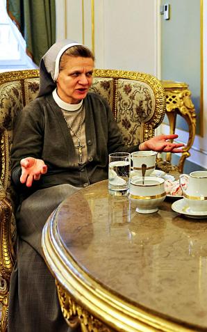  Pierwsza Dama Agata Kornhauser przyjęła w Pałacu Prezydenckim przełożoną Sióstr Misjonarek Chrystusa Króla dla Polonii Zagranicznej, Matkę Ewę Kaczmarek