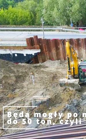 [VIDEO] DK82 budowa mostu w Łęcznej, sierpień 2024 r.