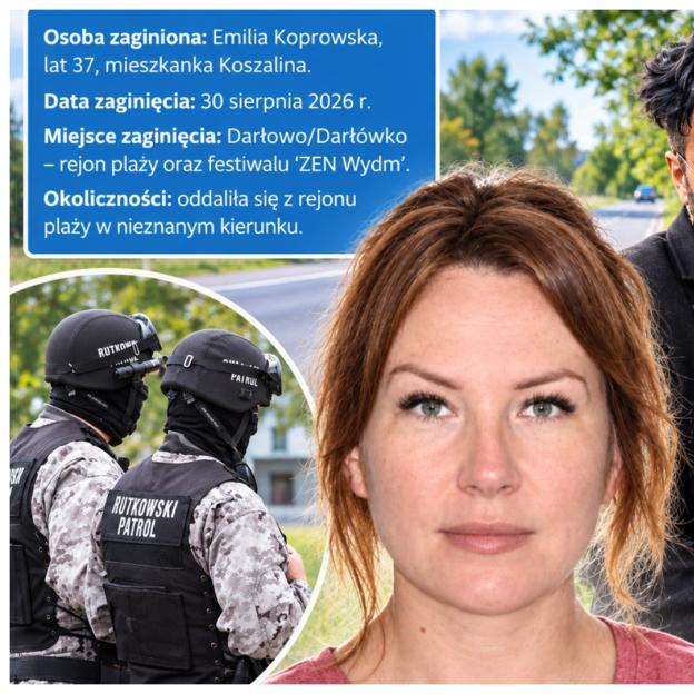 [VIDEO] Darłowo. Biuro Rutkowski poszukuje zaginionej Emilii Koprowskiej