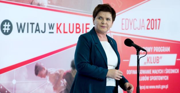Inauguracja 2. edycji rządowego programu „KLUB” z udziałem premier Beaty Szydło