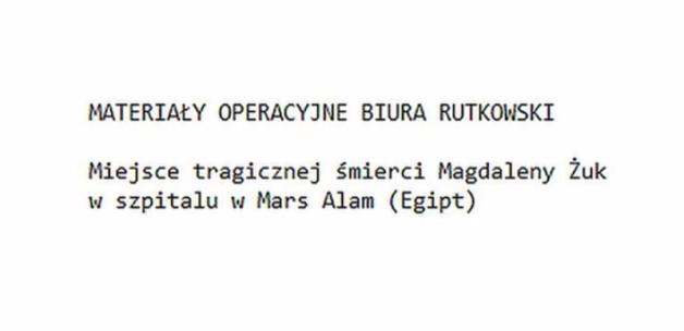 [VIDEO]  RUTKOWSKI: Oto miejsce tragicznej śmierci Magdaleny Żuk w egipskim szpitalu. Prezentujemy zdjęcia, które Krzysztof Rutkowski upublicznia właśnie na konferencji prasowej we Wrocławiu