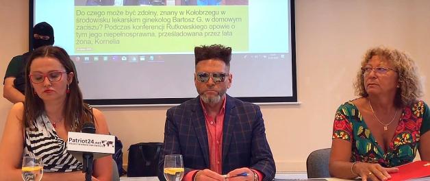 [VIDEO] Do czego może być zdolny, znany w Kołobrzegu w środowisku lekarskim ginekolog Bartosz G. w domowym zaciszu? Podczas konferencji Rutkowskiego opowie o tym jego niepełnosprawna, prześladowana przez lata żona, Kornelia