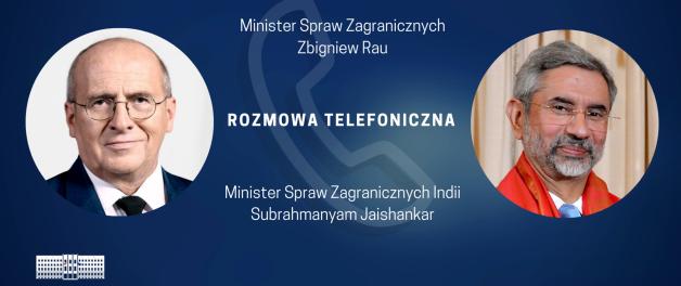 Rozmowa telefoniczna ministrów Polski i Indii