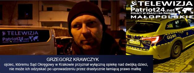 [VIDEO] Prawo rodzinne w Polsce nie jest wykonywane! Nocna akcja Biura Rutkowski, Policji i Telewizja.Patriot24.net w Krakowie!