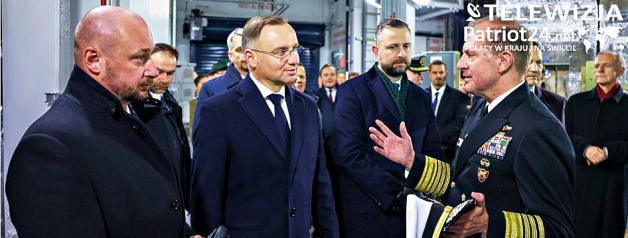 [VIDEO ]Prezydent Rzeczypospolitej Polskiej Andrzej Duda wziął udział w otwarciu amerykańskiej bazy Aegis Ashore w Redzikowie, będącej częścią systemu obrony przeciwrakietowej NATO 