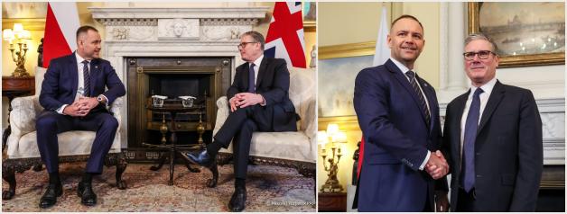[VIDEO] Rozmowy Prezydenta RP Karola Nawrockiego z Premierem Wielkiej Brytanii Keirem Starmerem